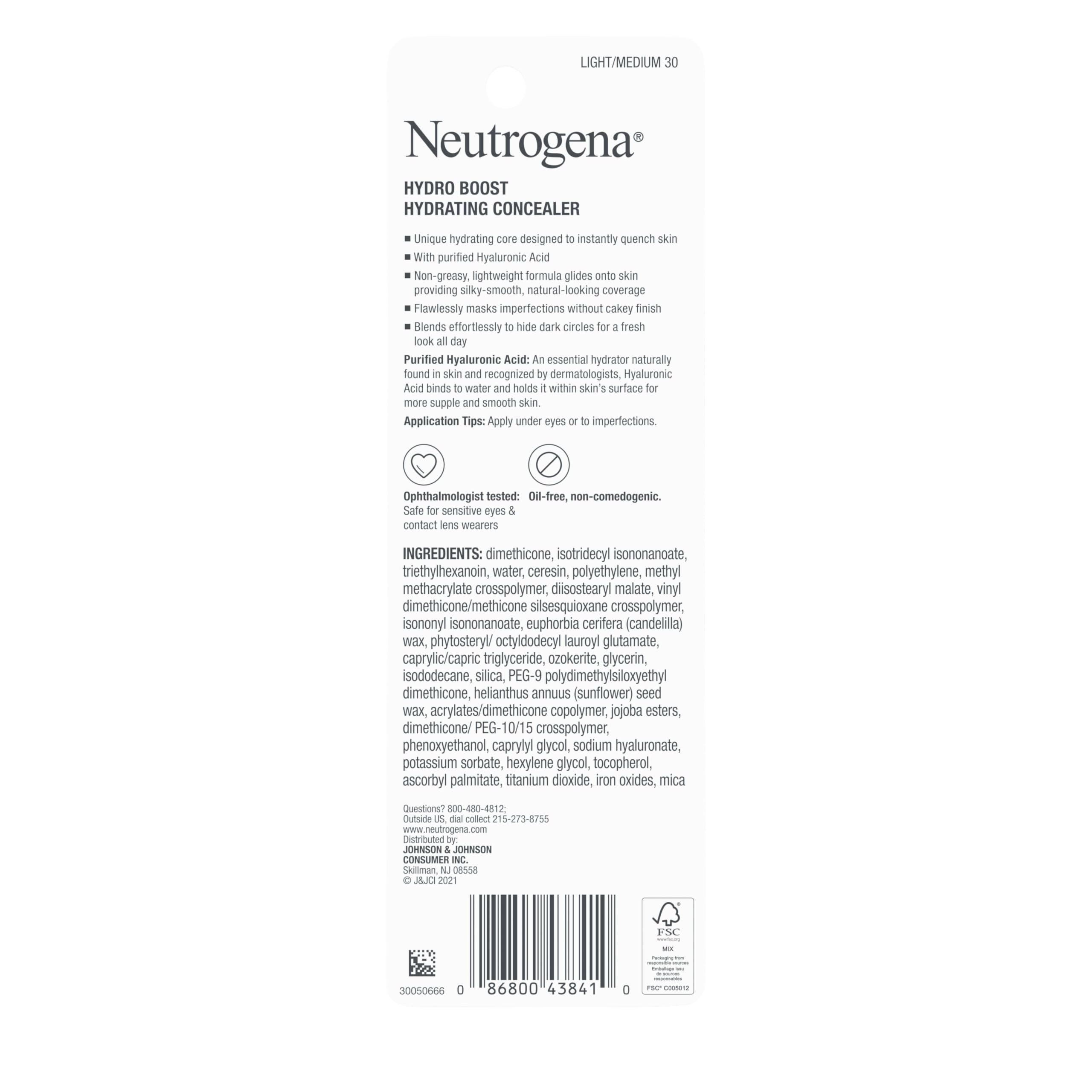 Neutrogena concealer inside a makeup bag, ideal for everyday touch-ups