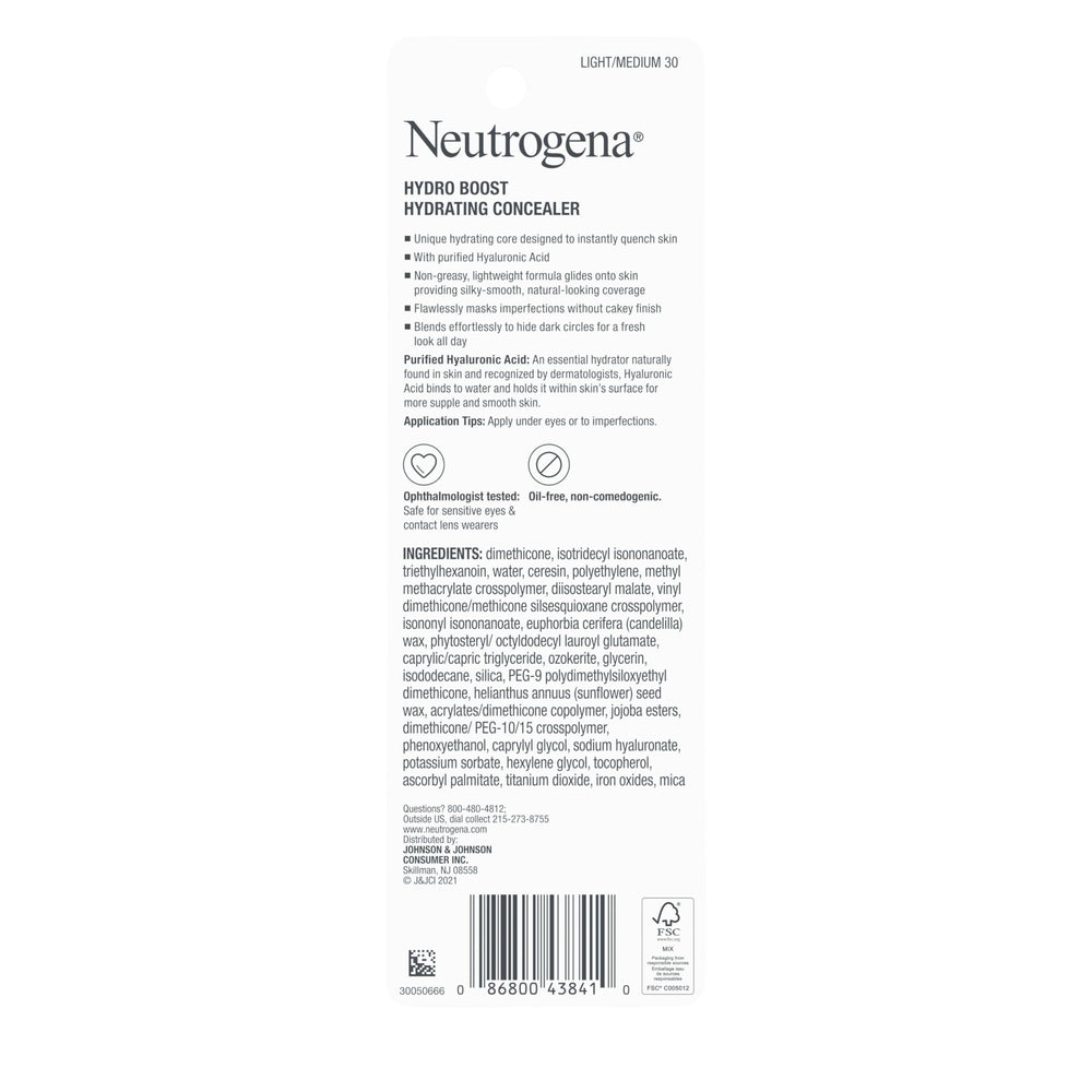 Neutrogena concealer inside a makeup bag, ideal for everyday touch-ups