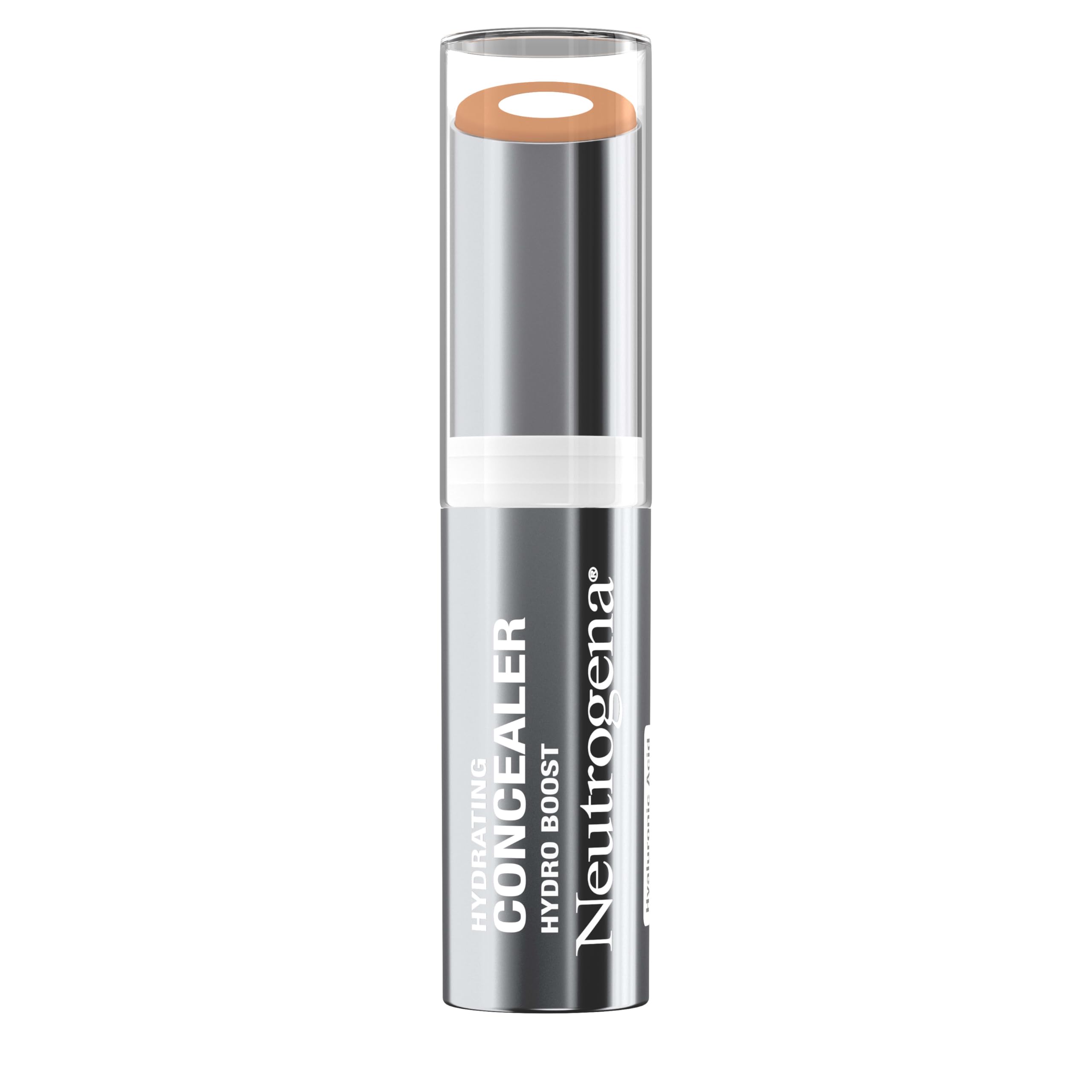 Neutrogena concealer stick twisted up to show product tip, easy application