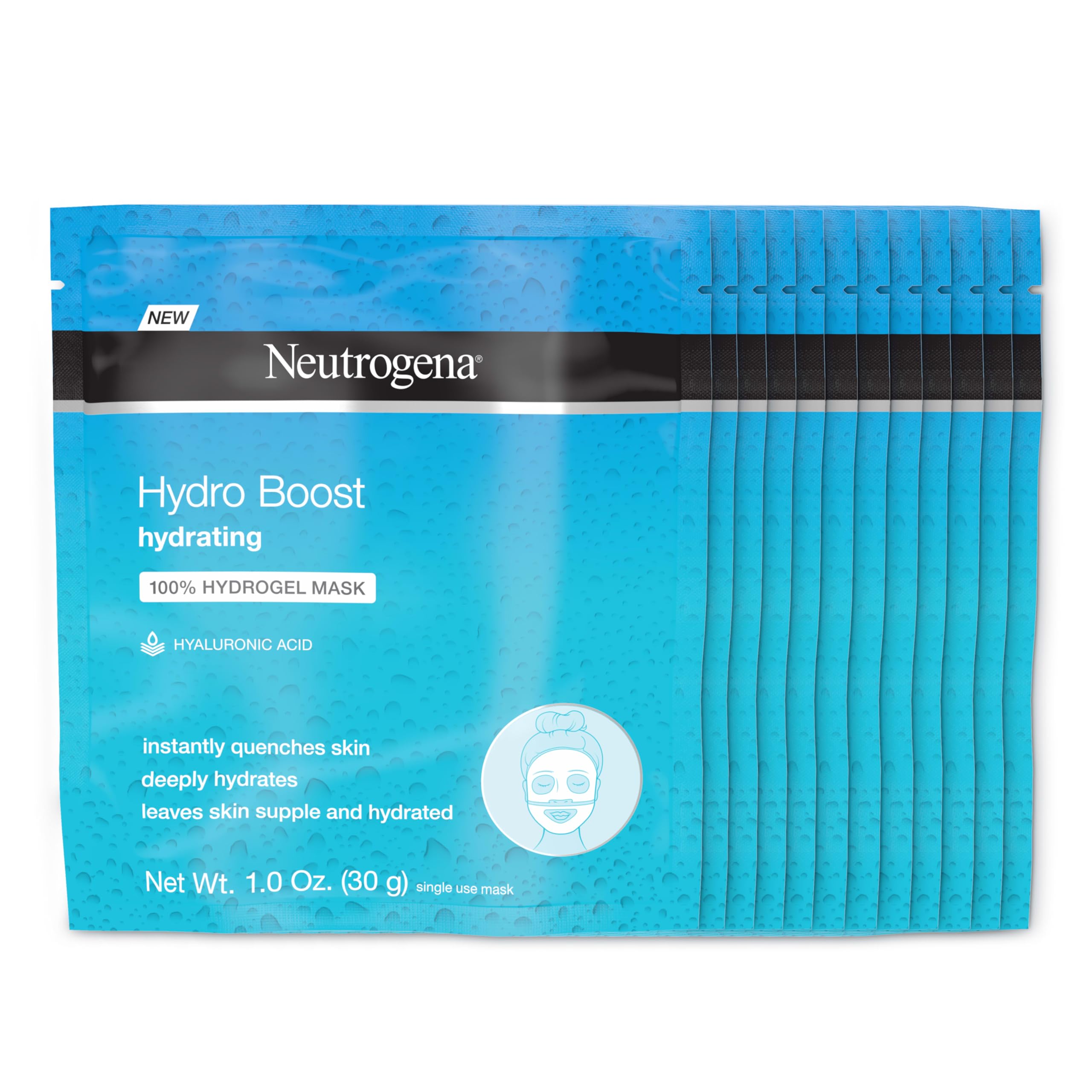 Neutrogena front packaging showing 12-pack and product benefit