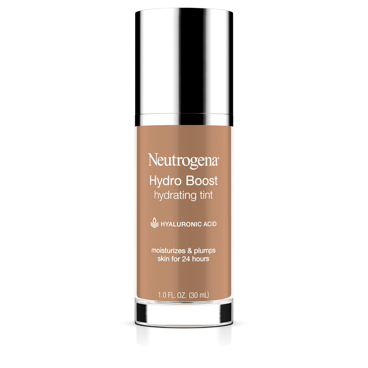 Neutrogena bottle front packaging showing label and shade 115 Cocoa hydration benefit