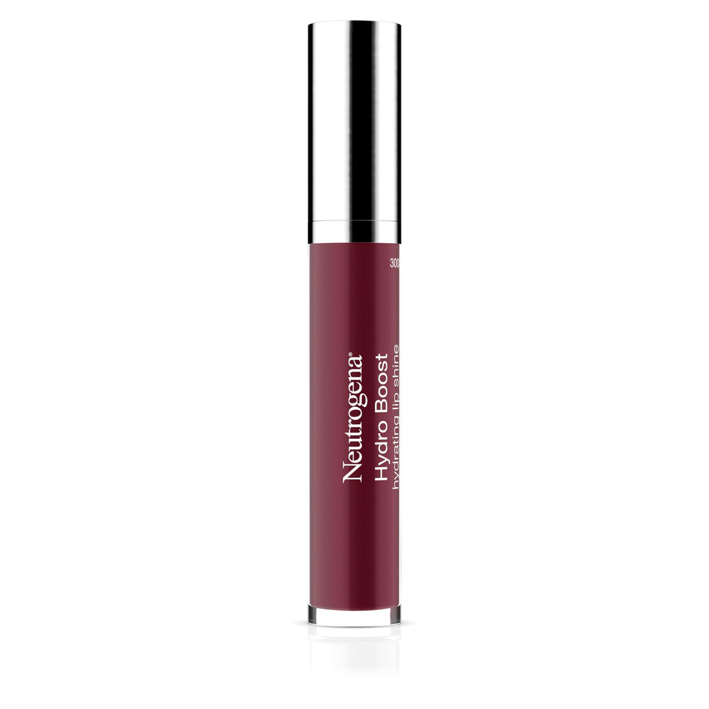 Neutrogena Hydro Boost gloss texture swipe showing smooth, non-sticky hydration benefit