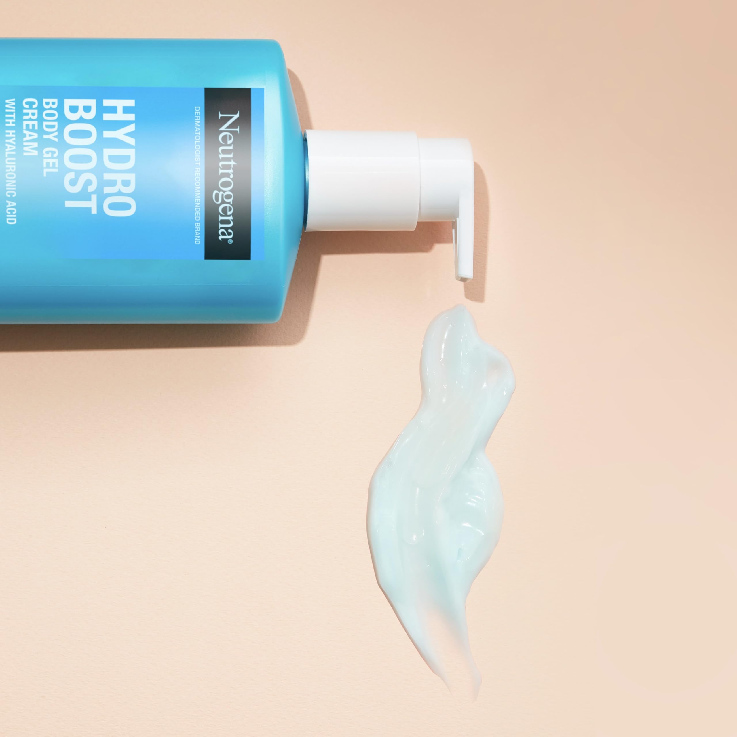 Neutrogena ingredient label close-up highlighting hyaluronic acid benefit