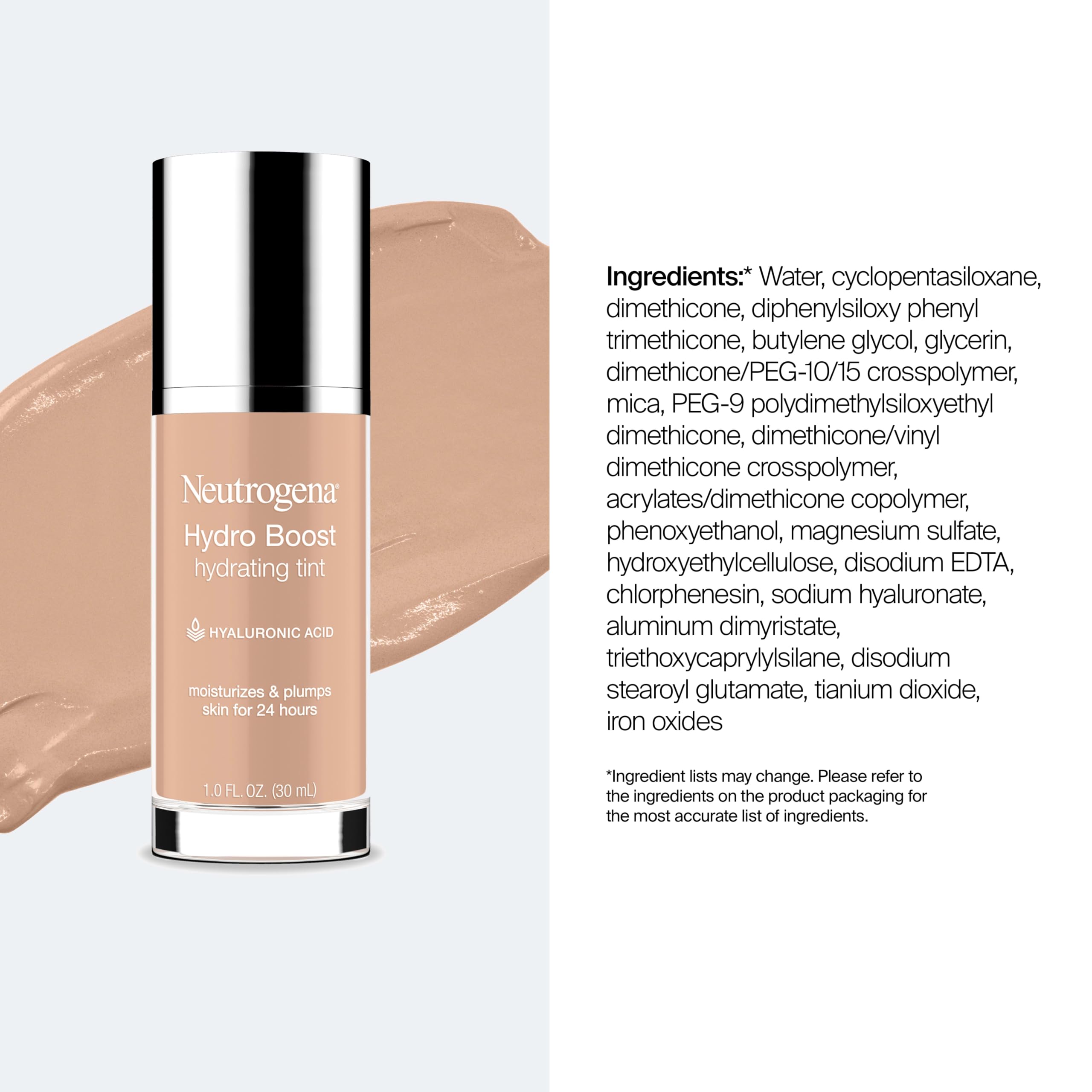 Neutrogena tint used in morning routine for hydrated, dewy finish
