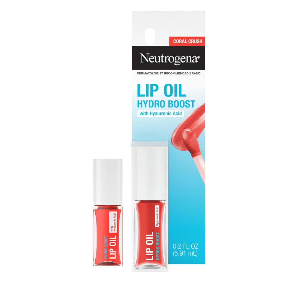 Neutrogena applicator close-up displaying smooth wand for precise glossy application