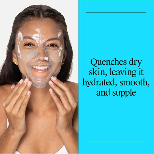 Neutrogena unfolded hydrogel mask emphasizing full-face coverage