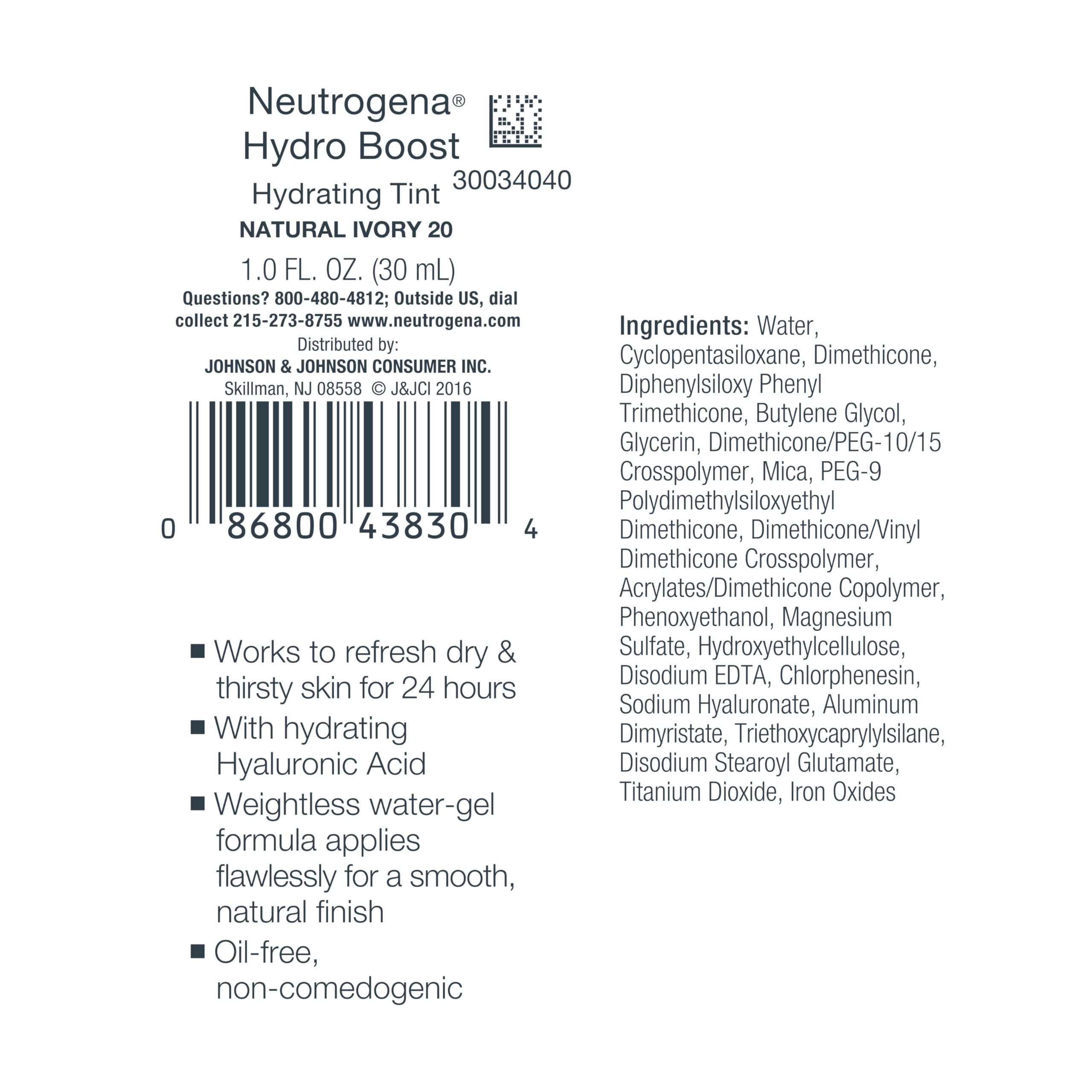 Neutrogena 1.0 fl. oz size comparison to show portability and travel-ready
