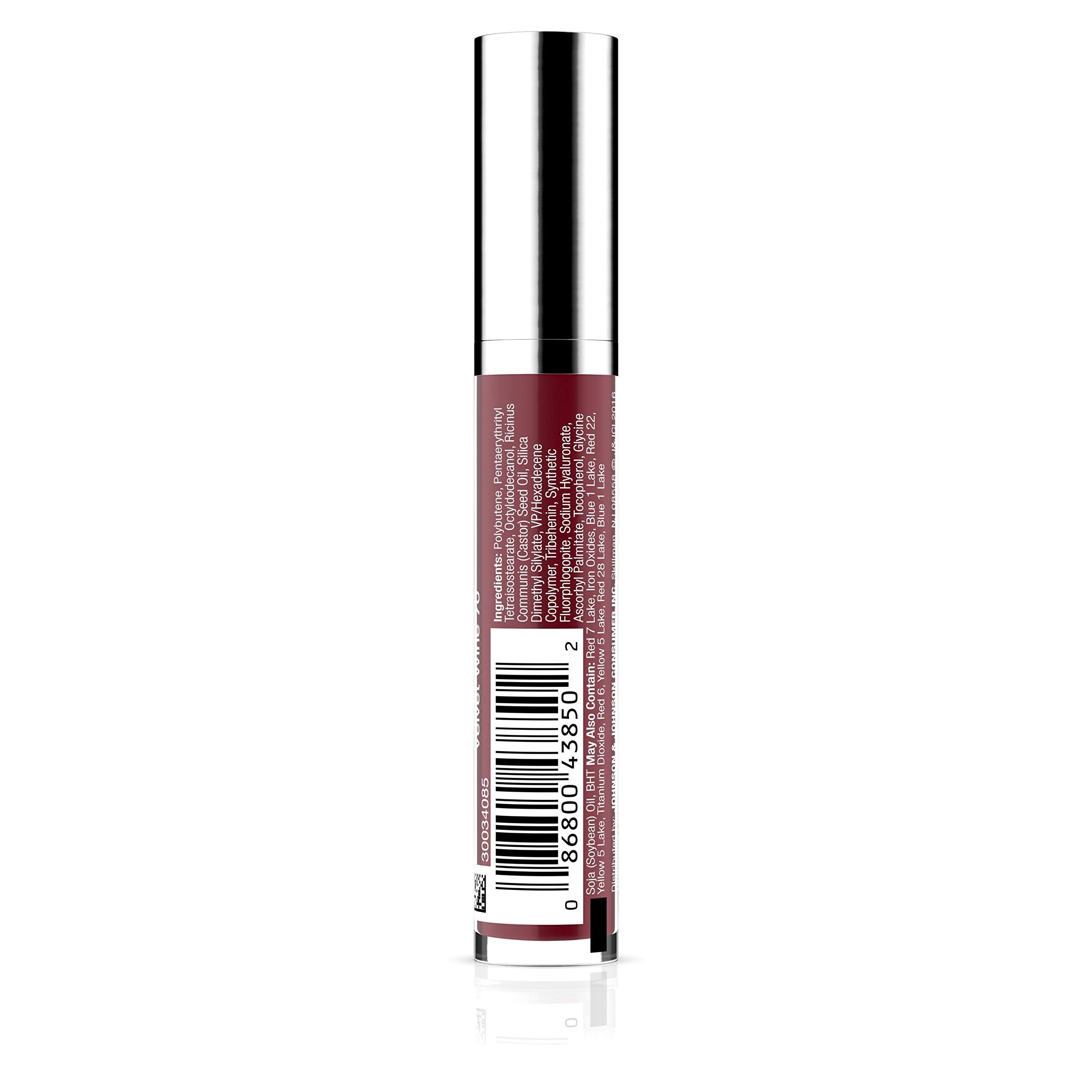 Neutrogena shade Velvet Wine on lips highlighting wearable wine tint