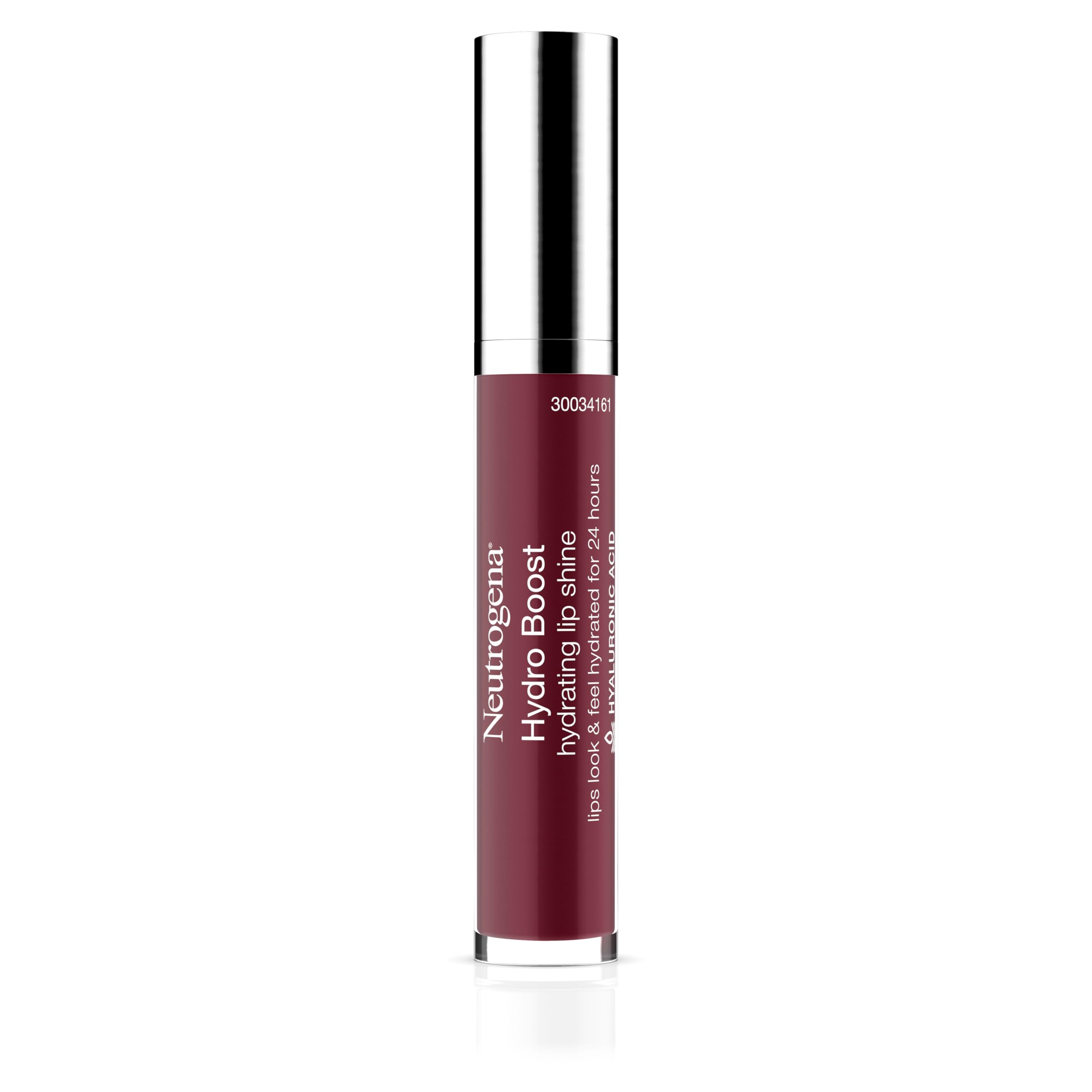 Neutrogena Hydro Boost front tube showing Soft Mulberry shade and glossy finish benefit