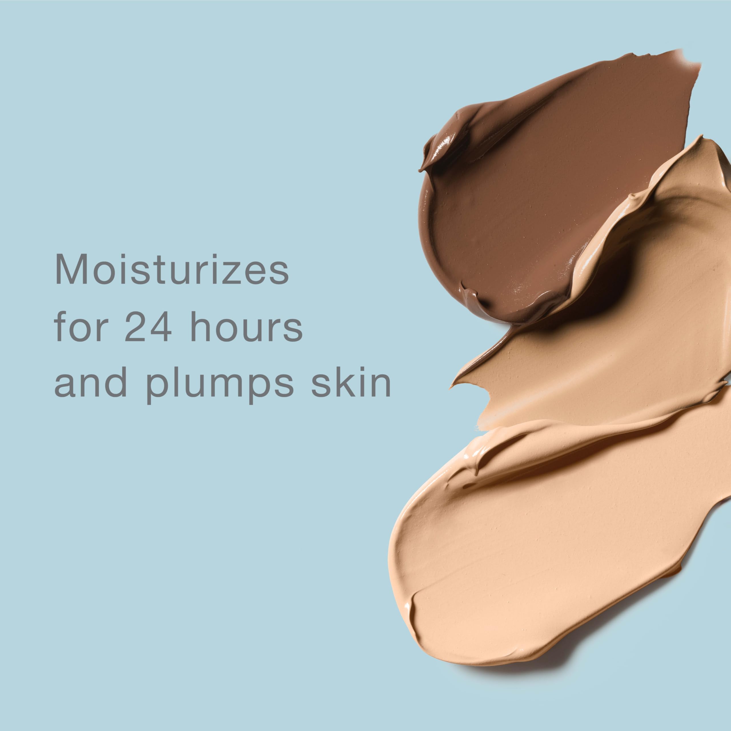 Neutrogena texture close-up of gel foundation showing smooth hydration benefit