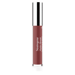 Close-up gloss texture swipe highlighting hyaluronic acid hydration and smooth shine benefit
