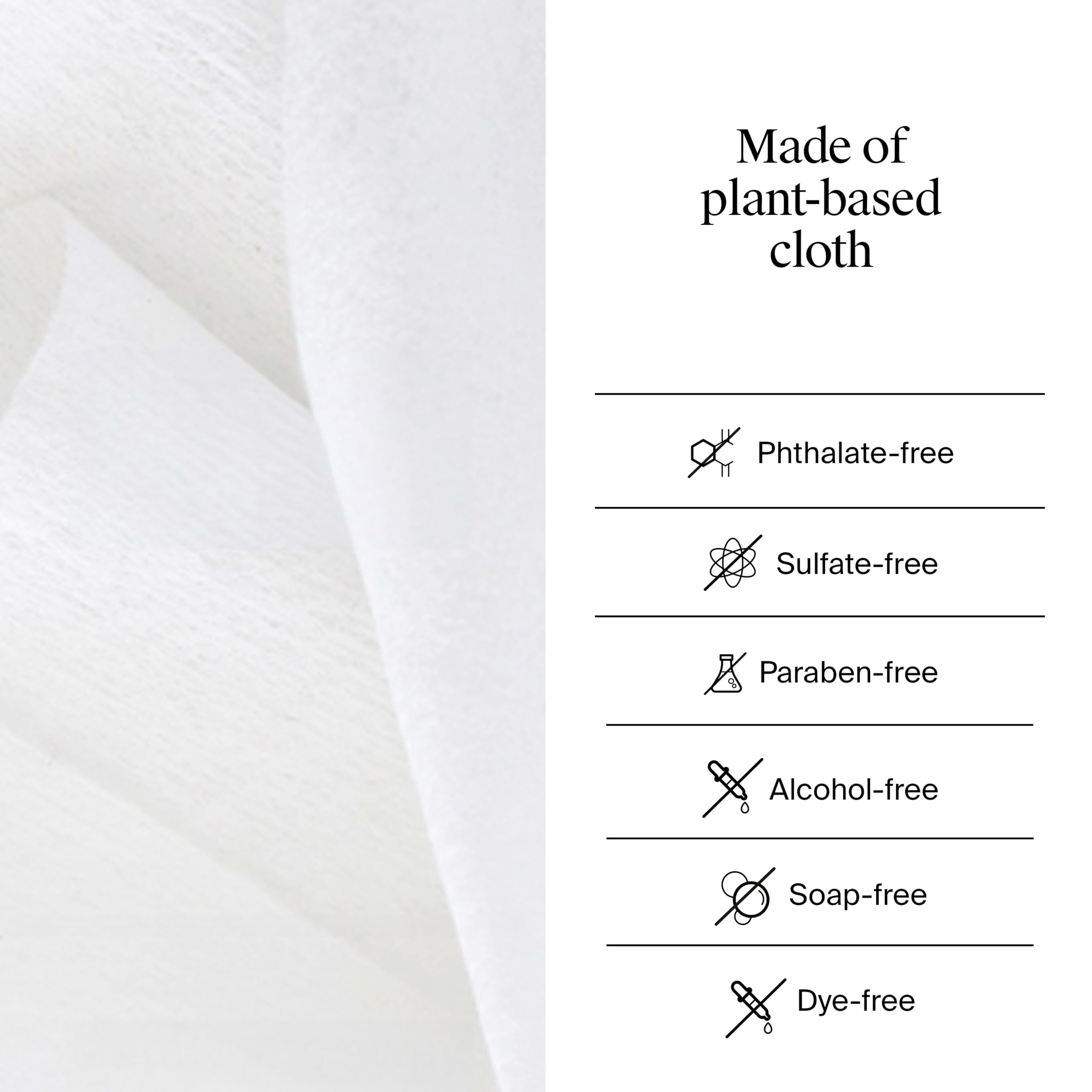 Neutrogena Hydro Boost wipe being used on face for a gentle, no-rinse clean feeling