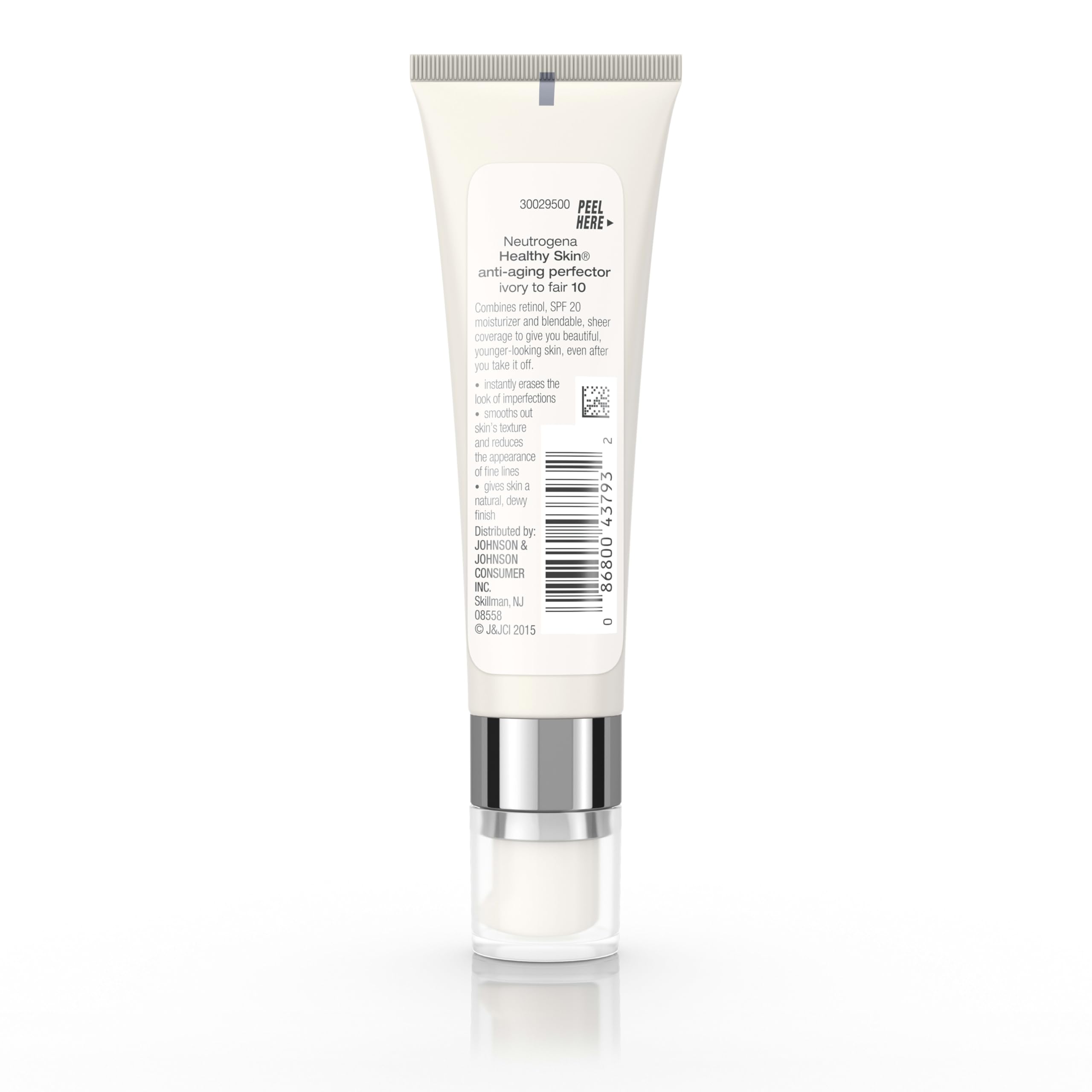 Neutrogena on vanity illustrating travel-ready tube for on-the-go use