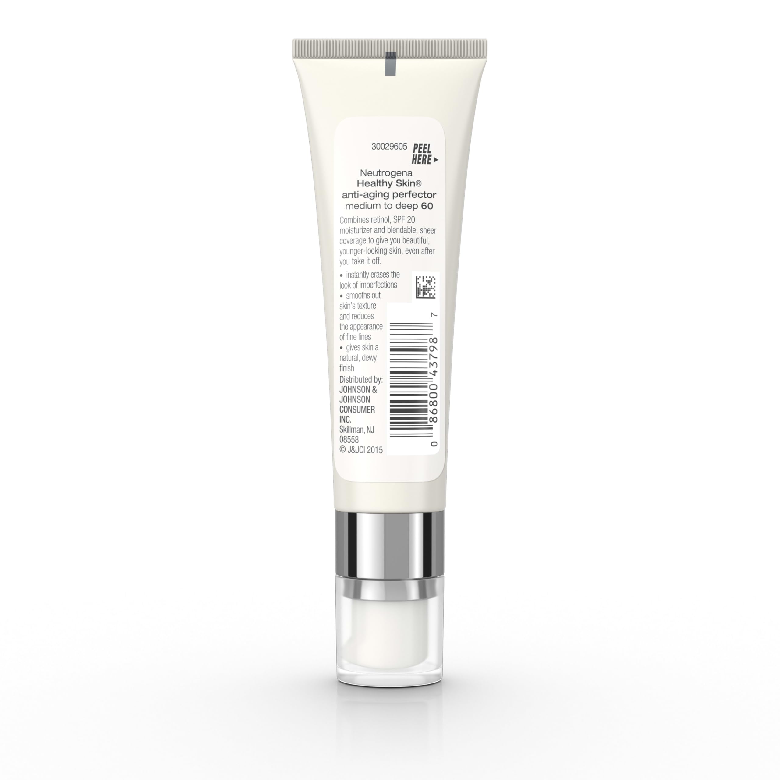 Neutrogena ingredient label closeup highlighting retinol and antioxidant support