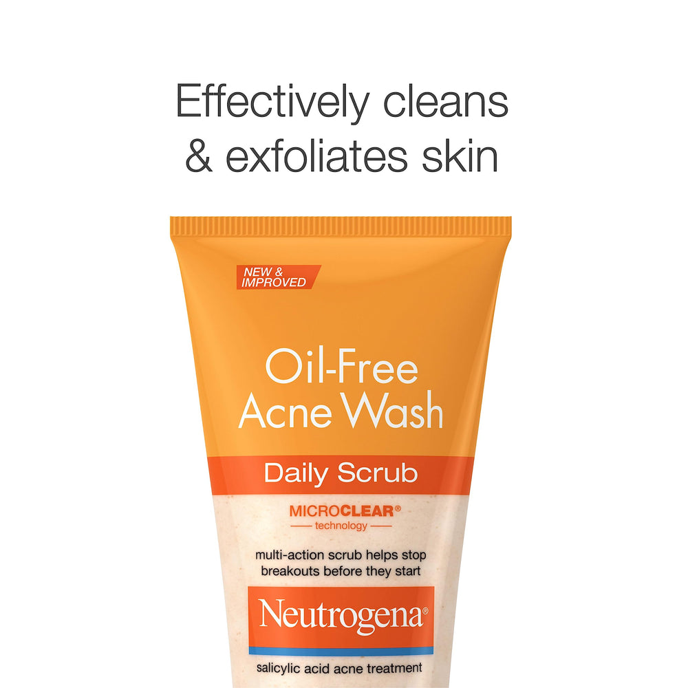 neutrogena back-of-tube ingredient list showing 2% salicylic acid strength benefit