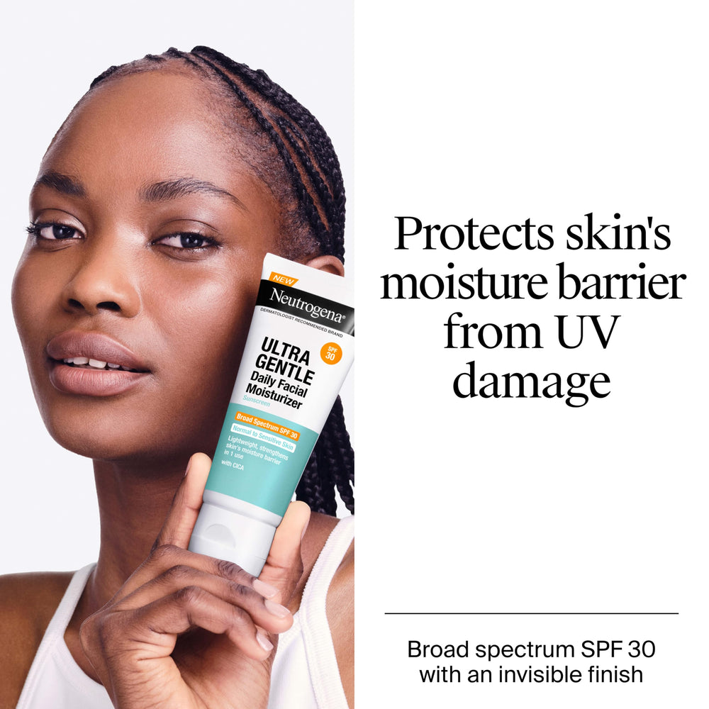 Neutrogena CICA ingredient callout demonstrating soothing benefit for sensitive skin