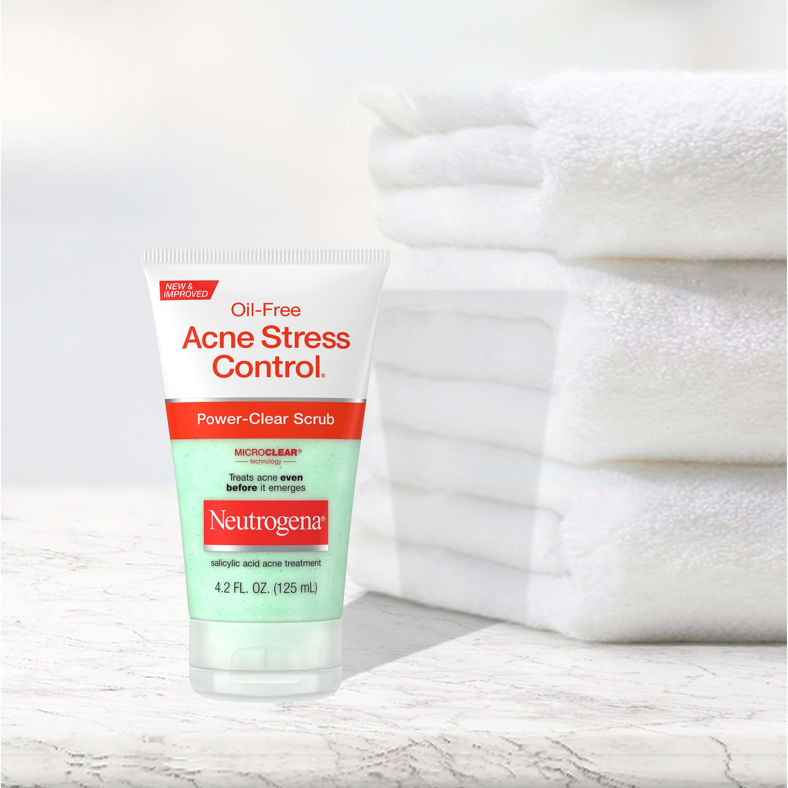 Neutrogena ingredients label close-up highlighting salicylic acid