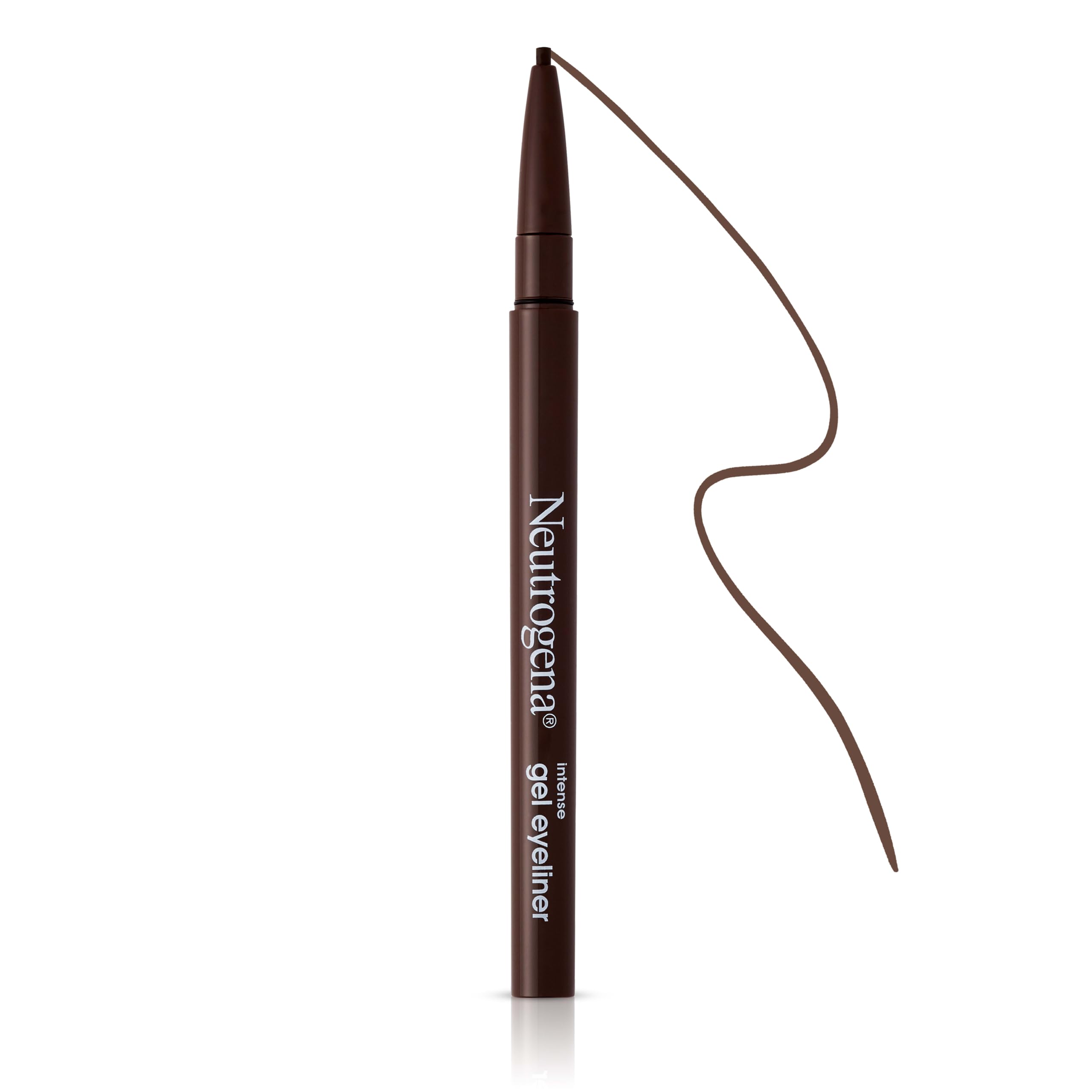 Neutrogena eyeliner held in hand to show compact size and portability
