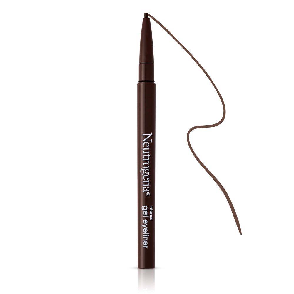 Neutrogena eyeliner held in hand to show compact size and portability