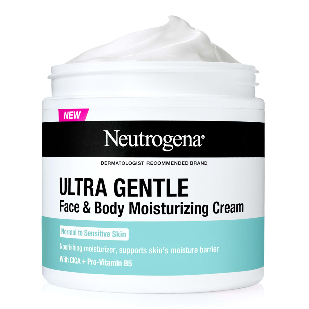 Neutrogena jar front 11oz showing product and gentle formulation benefits