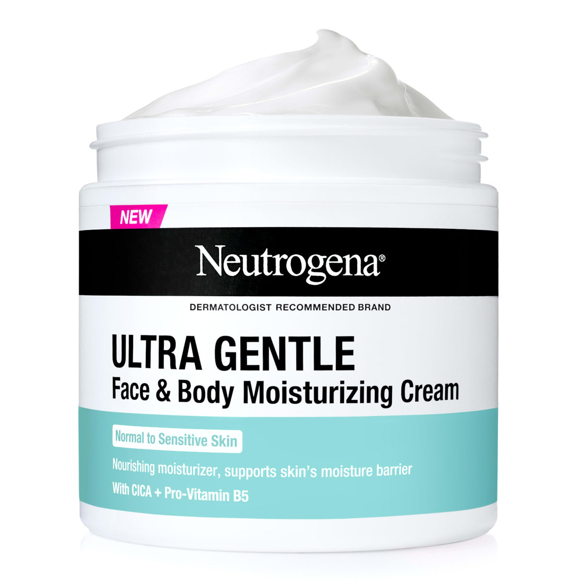 Neutrogena jar front 11oz showing product and gentle formulation benefits