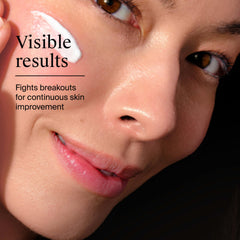 Neutrogena label detail displaying active 10% benzoyl peroxide strength