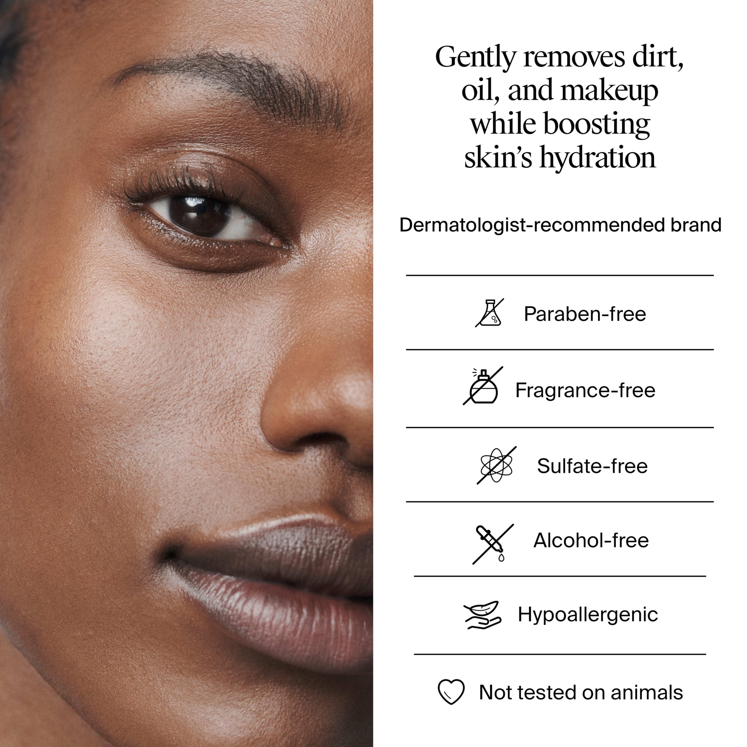 Neutrogena label detail showing hyaluronic acid to support moisture