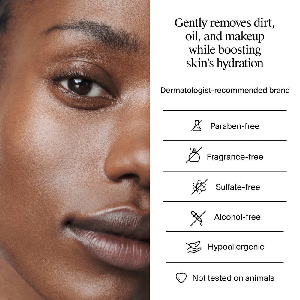 Neutrogena label detail showing hyaluronic acid to support moisture
