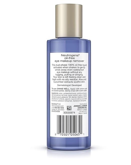 Neutrogena bottle on bathroom vanity with towel, clear benefit part of routine