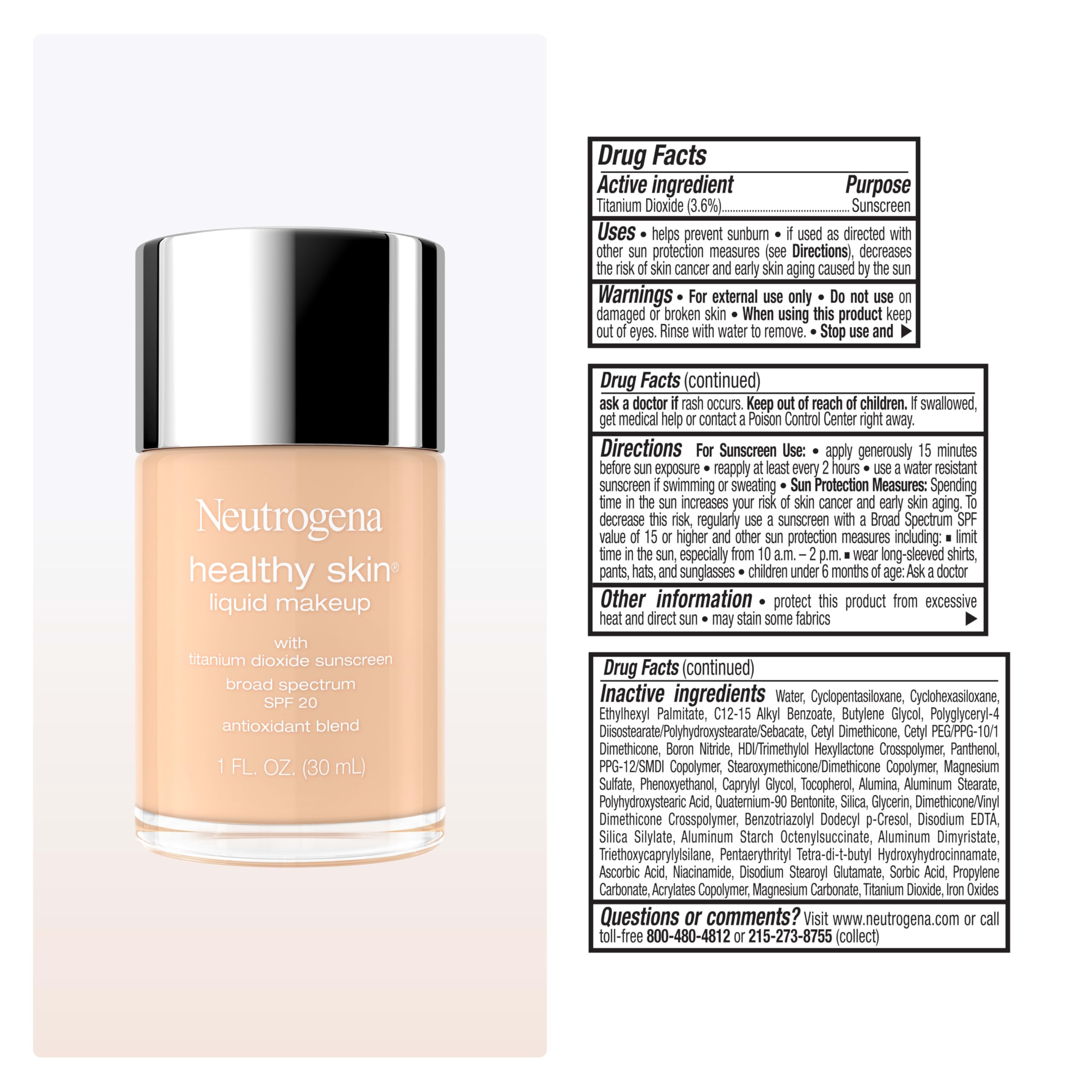 Neutrogena foundation in a morning routine setting for natural, radiant look