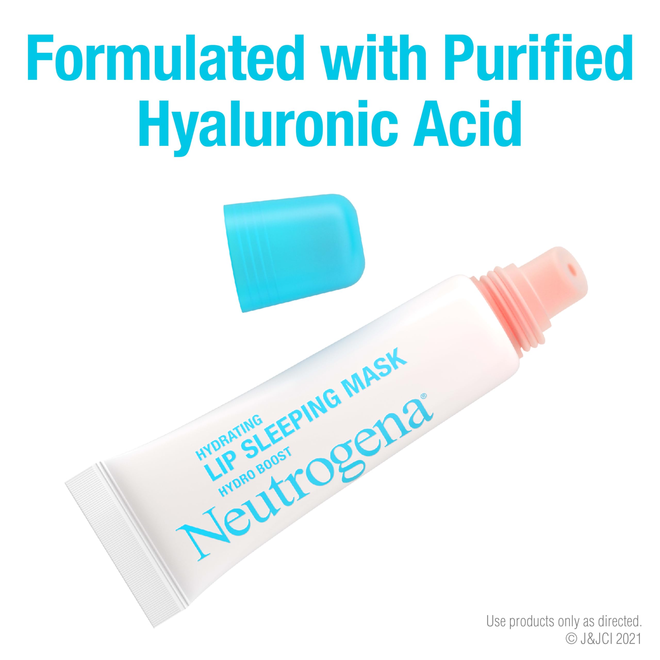Neutrogena clear balm texture in hand illustrating lightweight hydrating finish