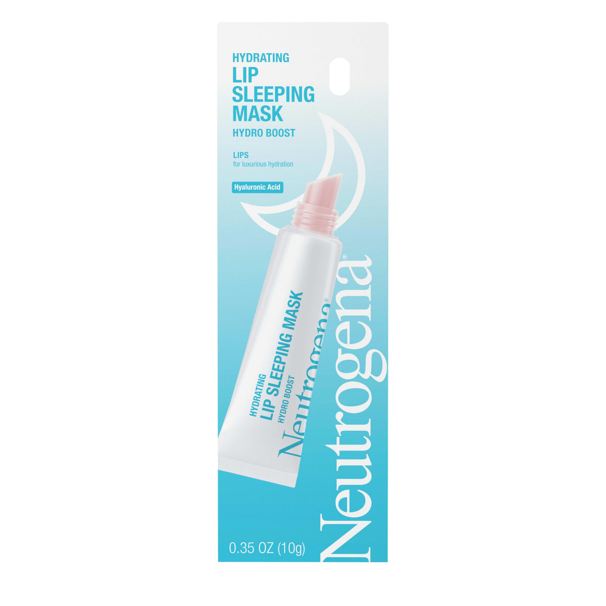Neutrogena front packaging showing tube and clear label, promotes easy identification