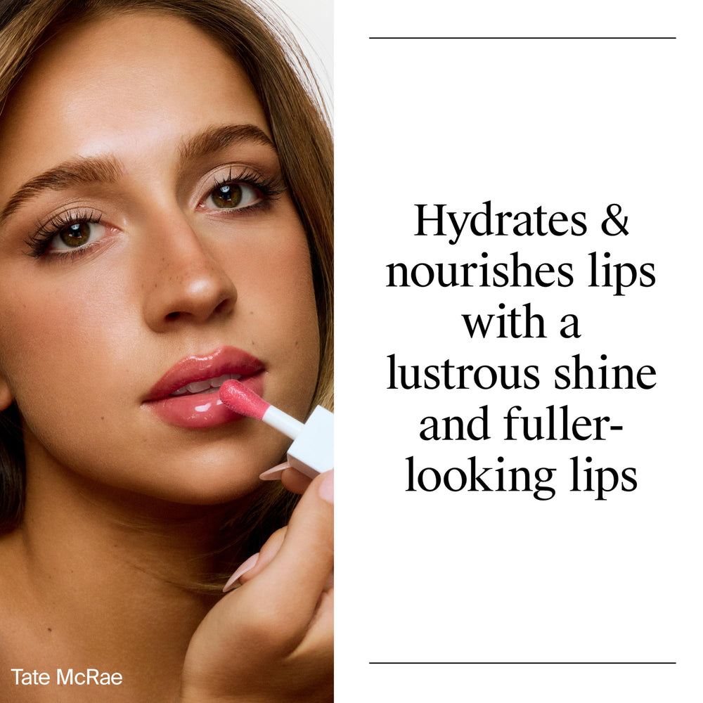 Neutrogena texture of lip oil on hand showing glossy finish and hydration feel