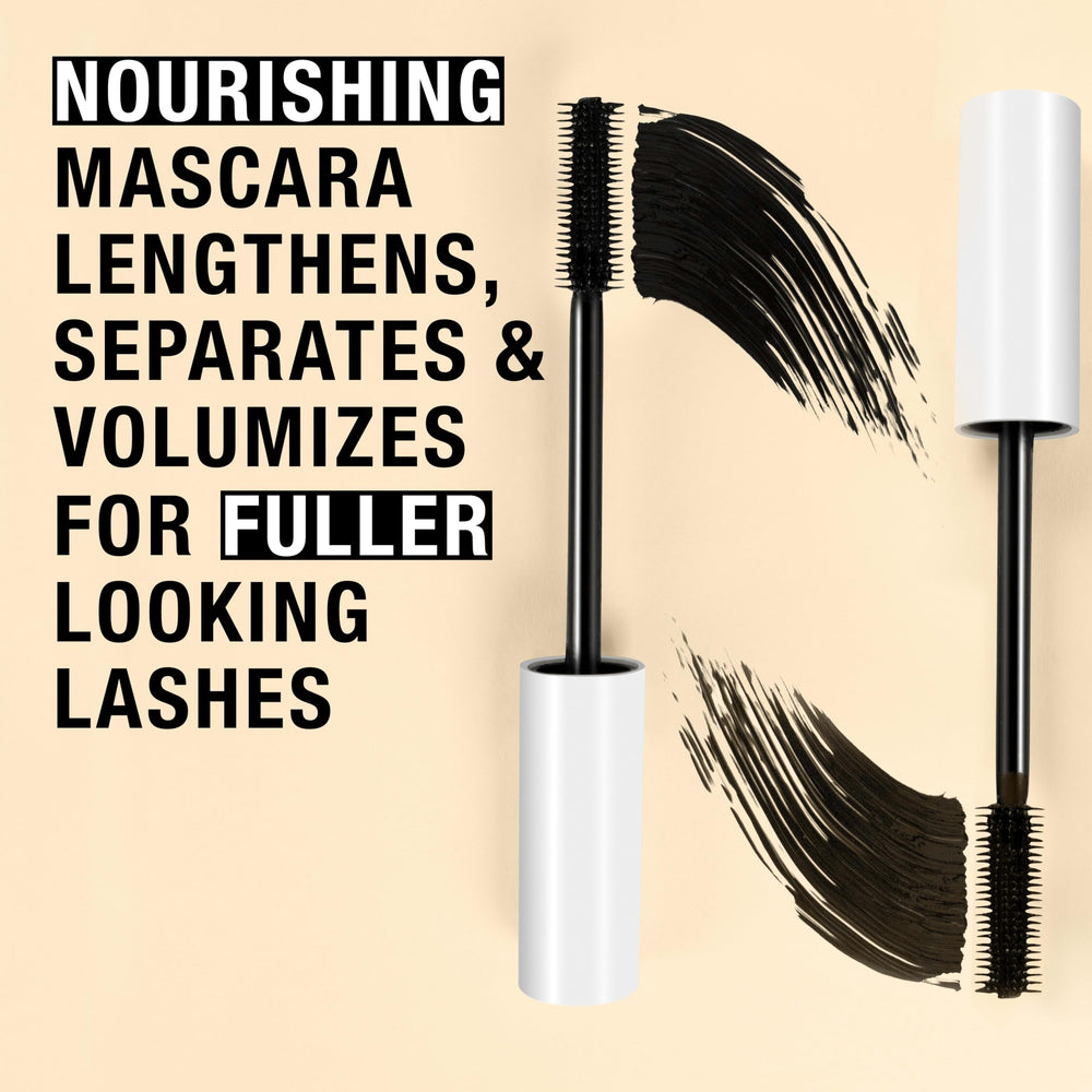 Neutrogena mascara formula texture swatch displaying smooth, weightless coverage
