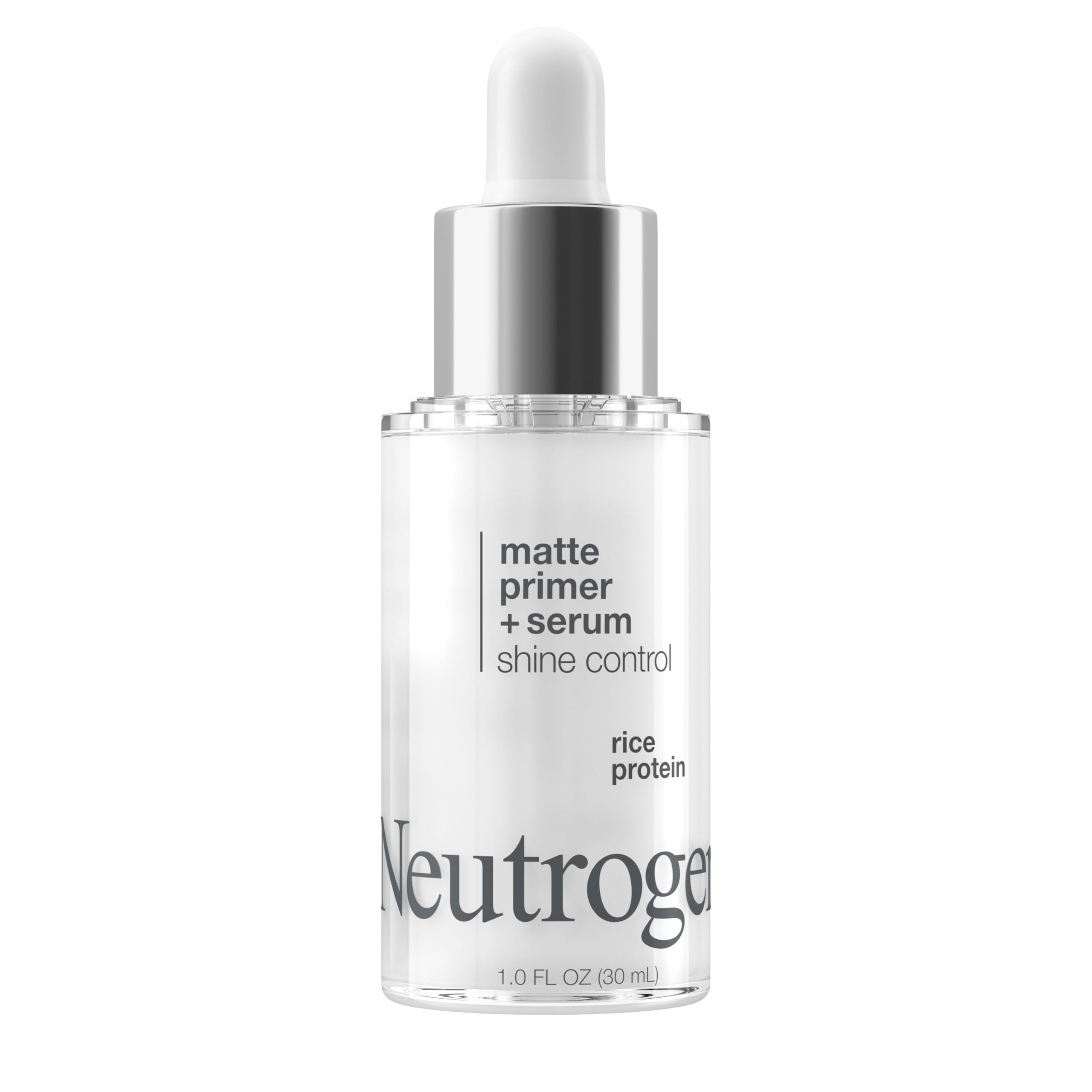 Neutrogena matte finish comparison showing reduced shine and refined skin texture benefit