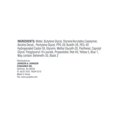 Neutrogena ingredient label highlighting panthenol and fragrance-free formulation benefits