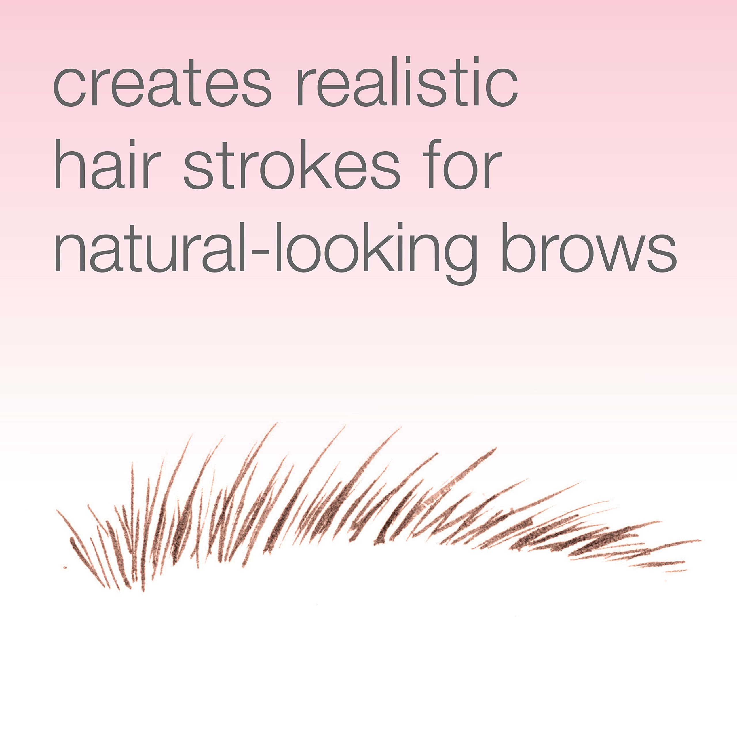 Neutrogena Medium Brown shade swatch revealing realistic color match for brows