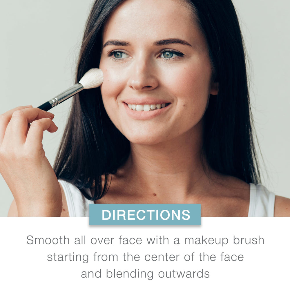 Neutrogena brush applying powder for seamless blending and natural finish