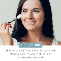 Neutrogena brush applying powder for seamless blending and natural finish