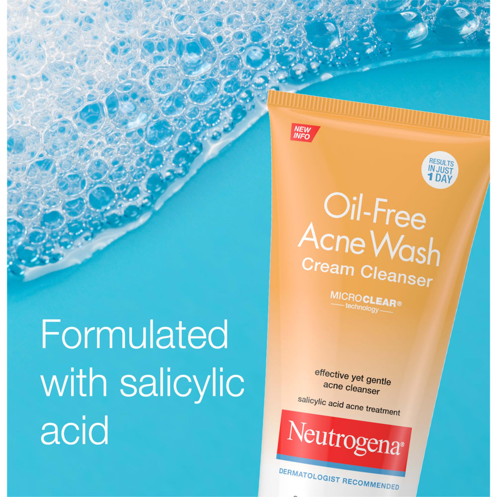 Neutrogena on bathroom shelf in nighttime routine setting promoting consistent use