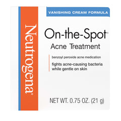 Neutrogena front packaging showing tube and brand benefits for quick acne care