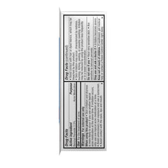 Neutrogena product label close-up highlighting 2.5% benzoyl peroxide info