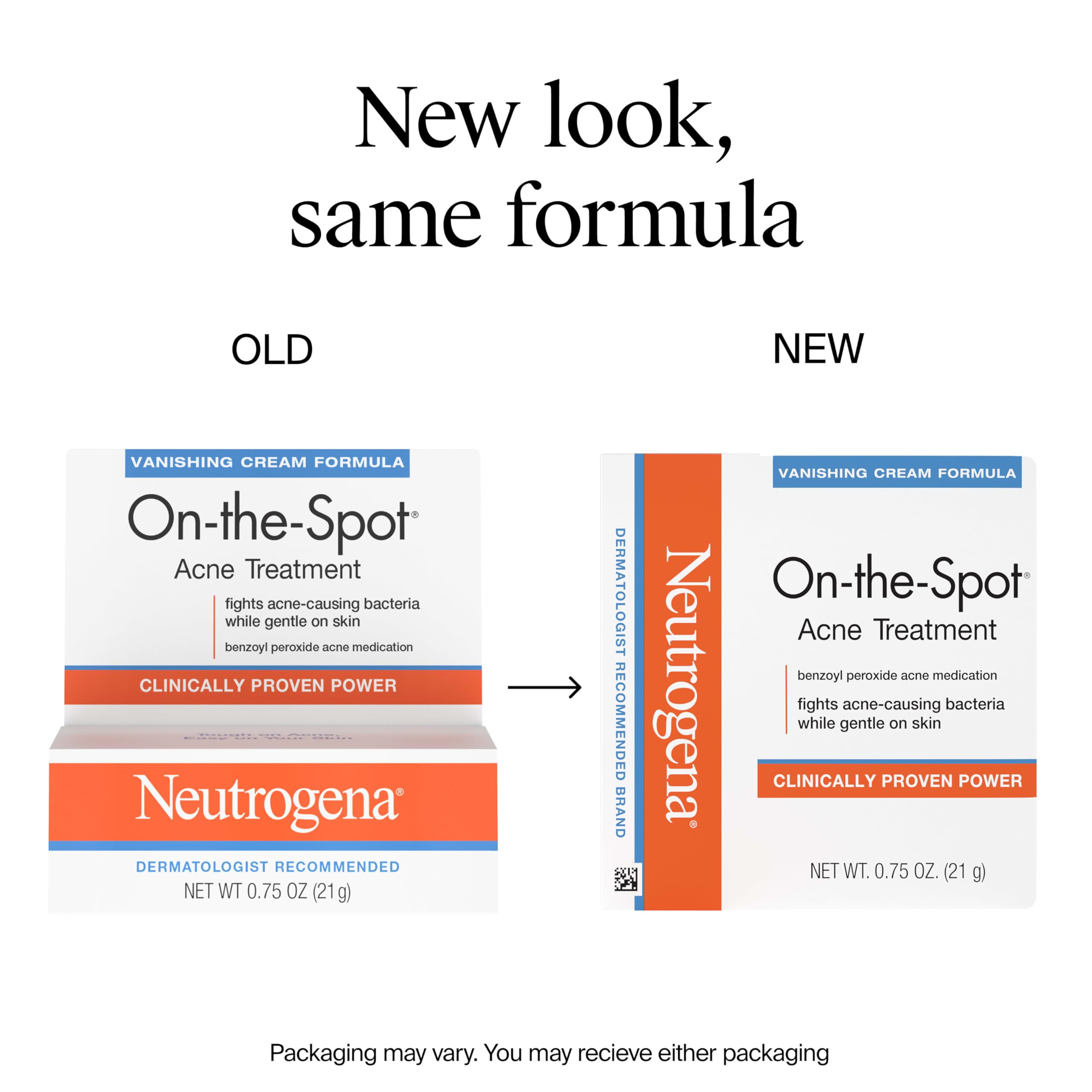 Neutrogena cream texture swatch showing lightweight, fast-absorbing formula