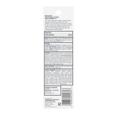 Neutrogena backside packaging with usage directions emphasizing reapplication timing