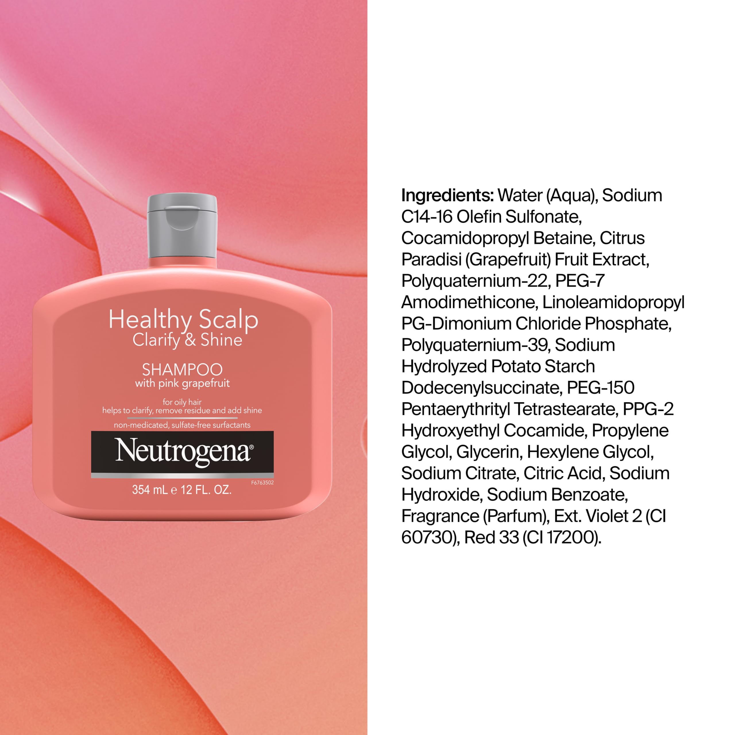 Neutrogena bottle on bathroom counter conveying fresh scent and everyday use benefit