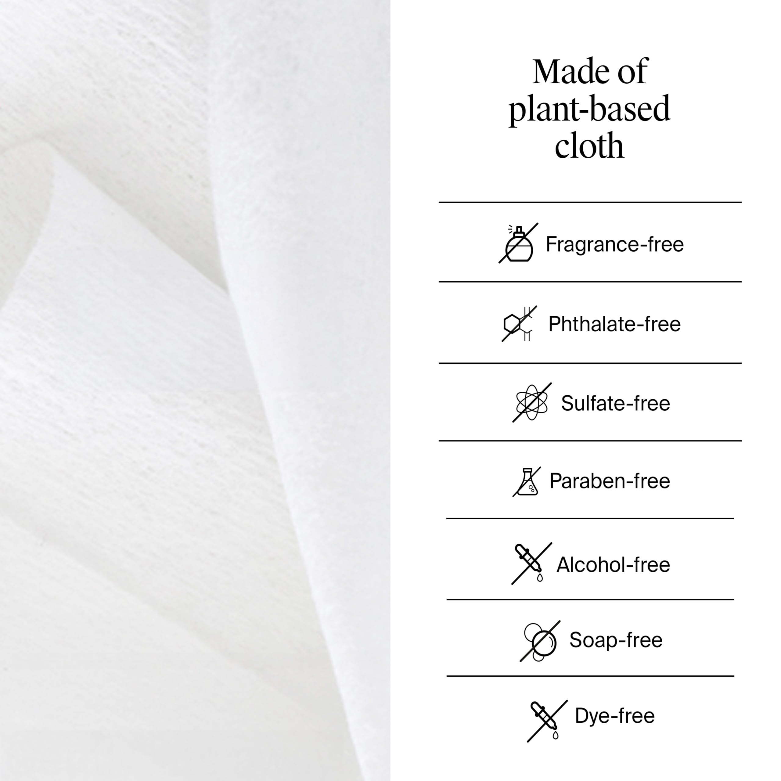 Neutrogena plant-based cloth fiber detail highlighting eco-friendly material