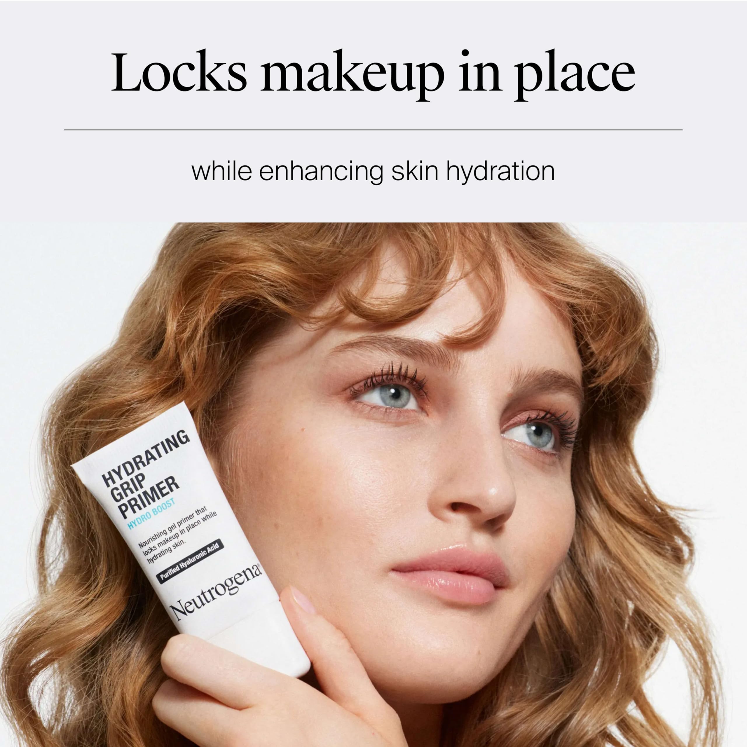 Neutrogena primer applied and set after 30 seconds for perfect base