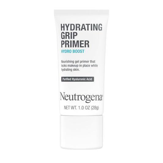 Neutrogena primer front packaging shows tube and product benefit