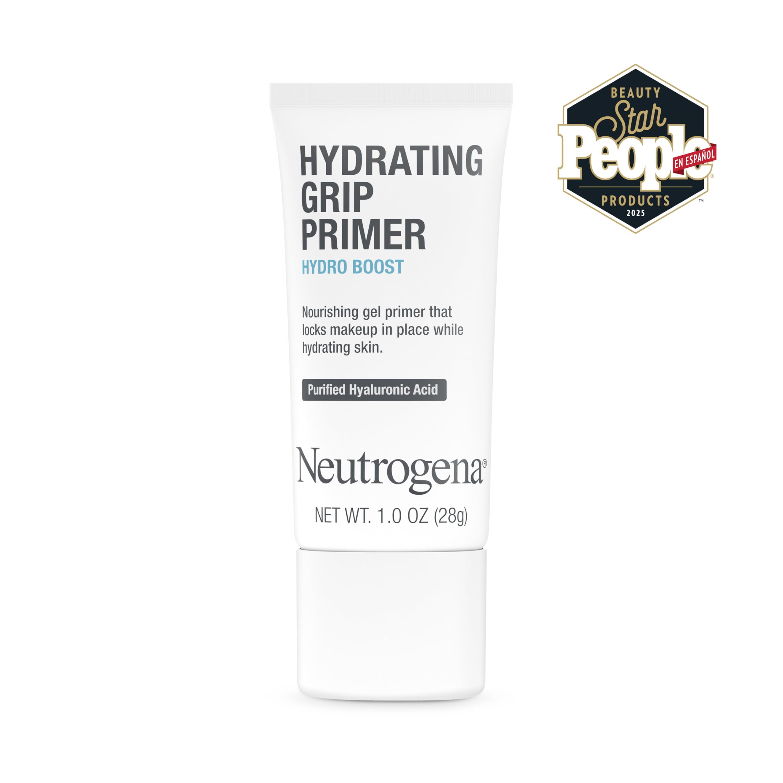 Neutrogena primer open tube gel texture demonstrating hydration