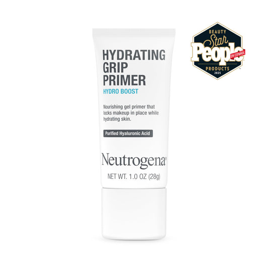 Neutrogena primer open tube gel texture demonstrating hydration